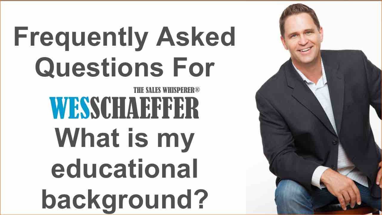FAQ What is my educational background?
