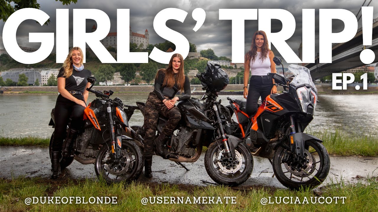 Day 1 of Our KTM Euro Girls Trip: Moto Museum, Schnitzels & Soggy Bottoms!