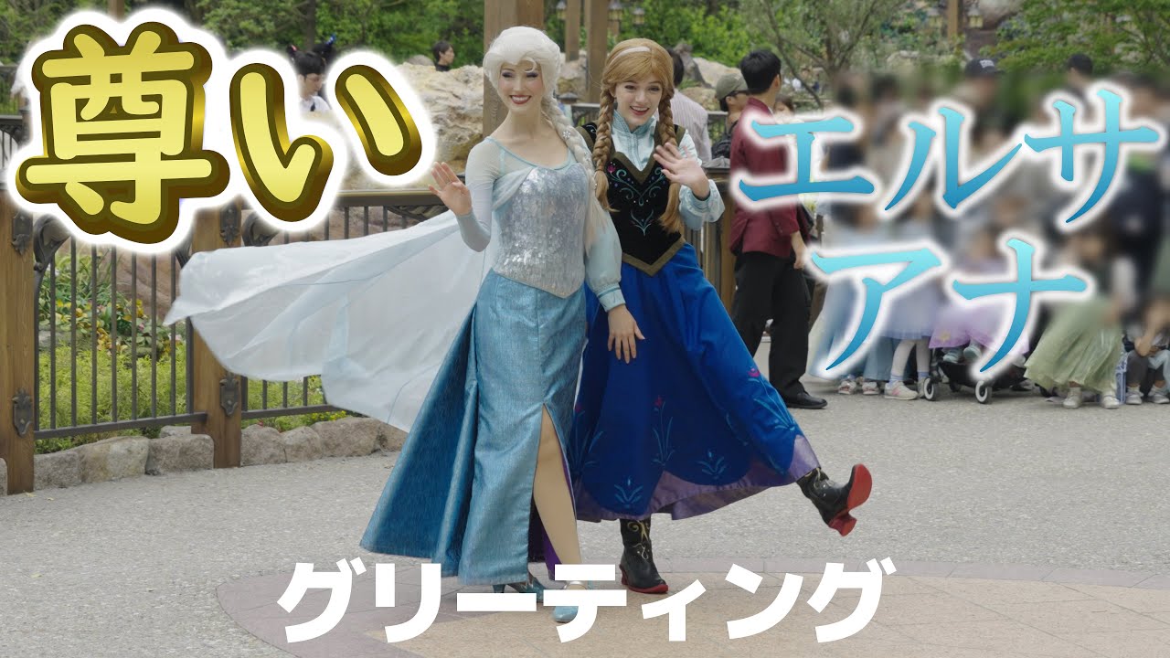 アナとエルサ グリーティング ファンタジースプリングスエリア アナと雪の女王 東京ディズニーシー TDS Fantasy Springs greeting Frozen