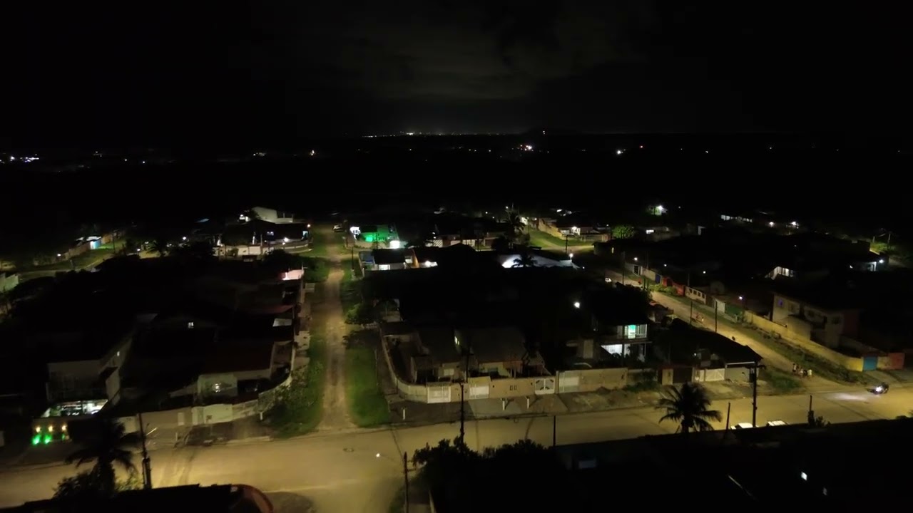 Voo noturno em Itanhaem, dji mini 3