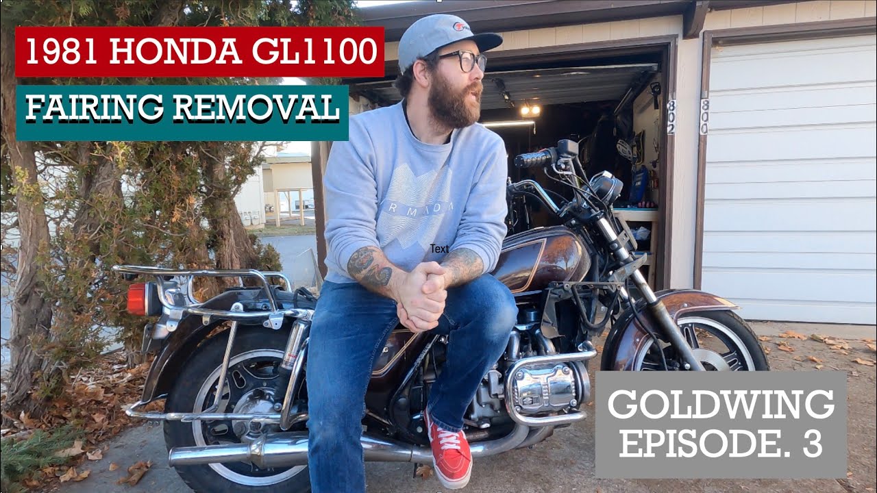 1981 GL1100 GoldWing Fairing Removal