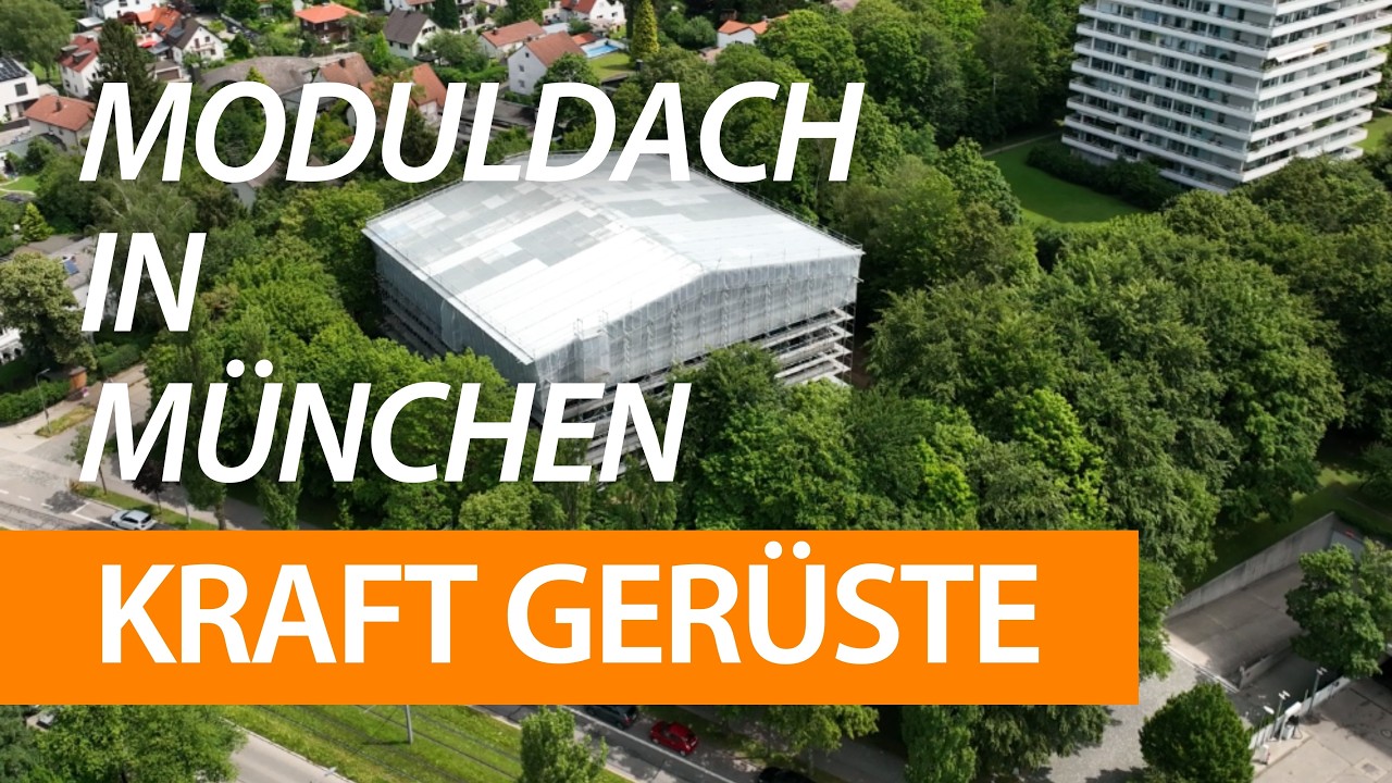 Dachsanierung mit &uuml;ber 1.300 qm Moduldach! | Kraft Ger&uuml;ste