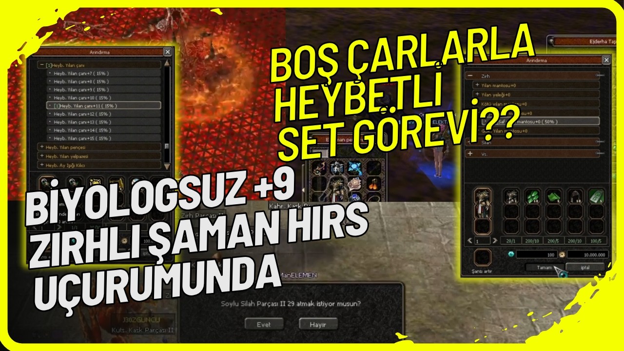 🔥 SINIRSIZ HEYBETLİ SET KASIYORUM!⚔️ BİYOLOGSUZ ÇAR HIRS UÇURUMU?🚀 | METİN2 BAGJANAMU