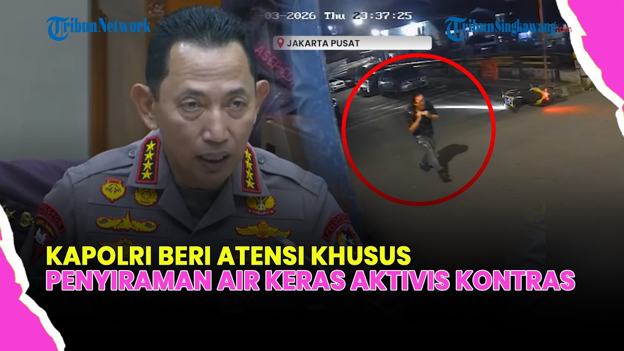 🔴RESPONS KAPOLRI AKTIVIS KONTRAS DISIRAM AIR KERAS DI SALEMBA