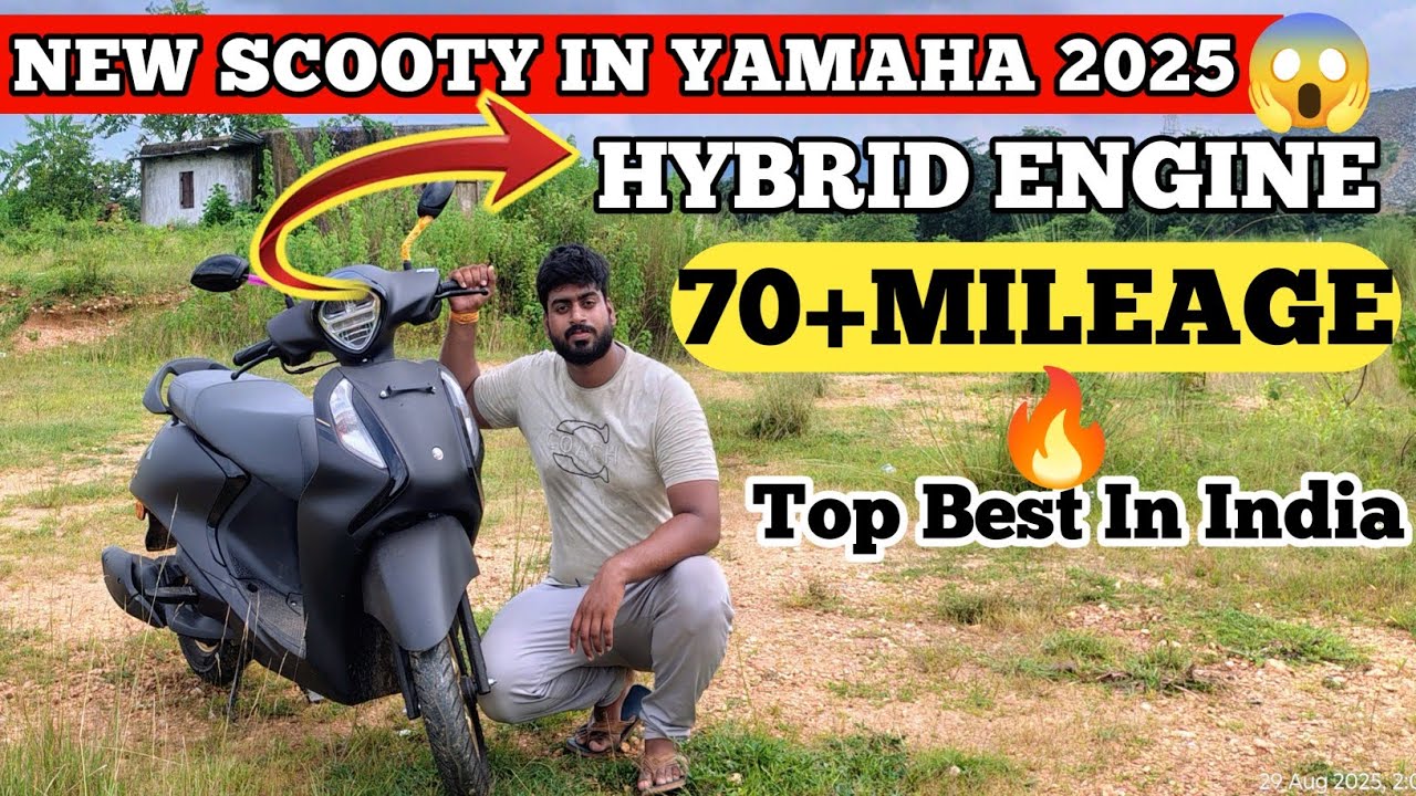 New Yamaha Fascino 2025 Model Review|TFTDisplay Offers? | New Hybrid Engine | On RoadPrice 