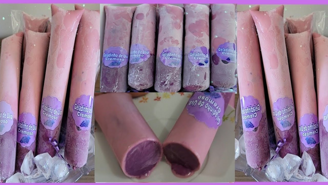 GELADINHO GOURMET DE UVA CREMOSO( vende muito)