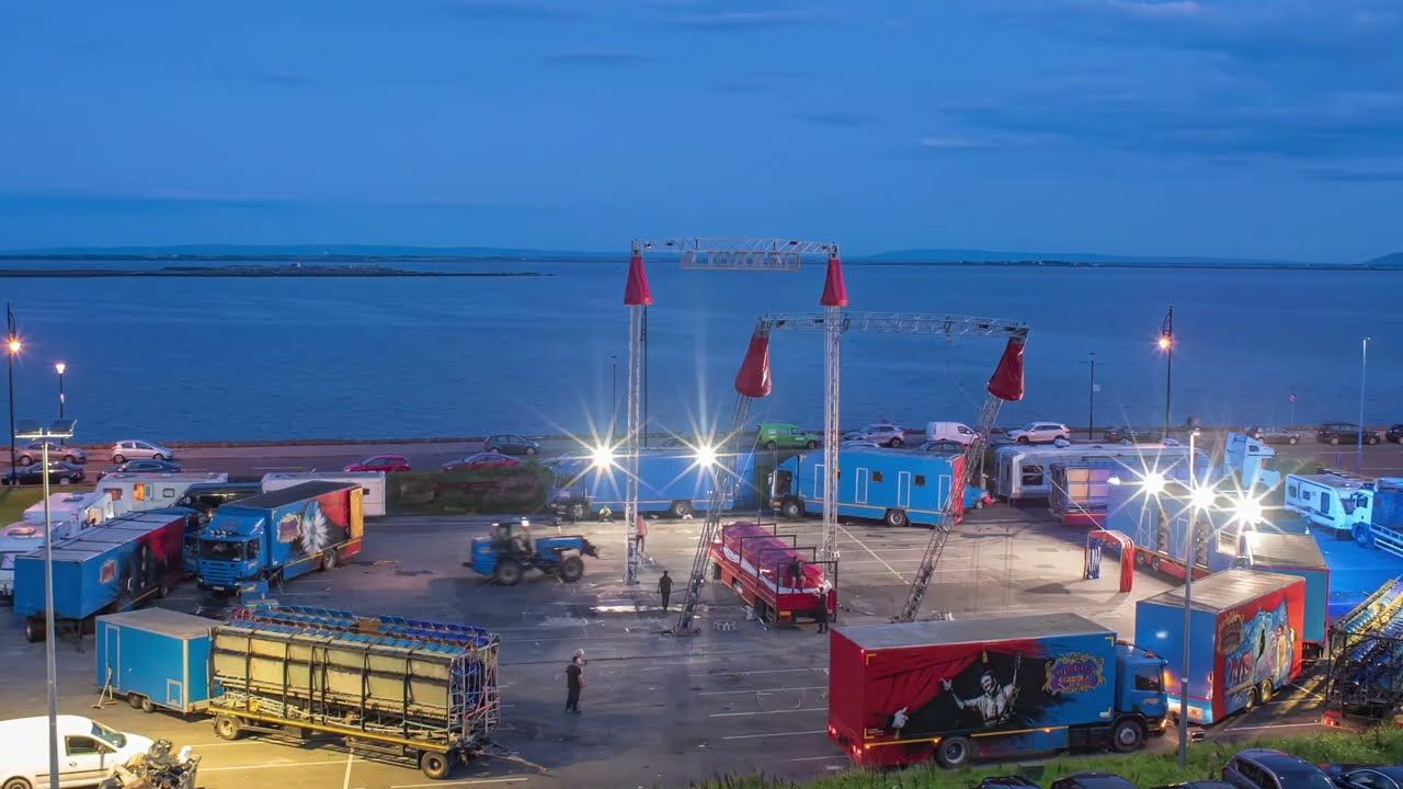 Irish Circus Farewell Time-Lapse. Salthill, Galway