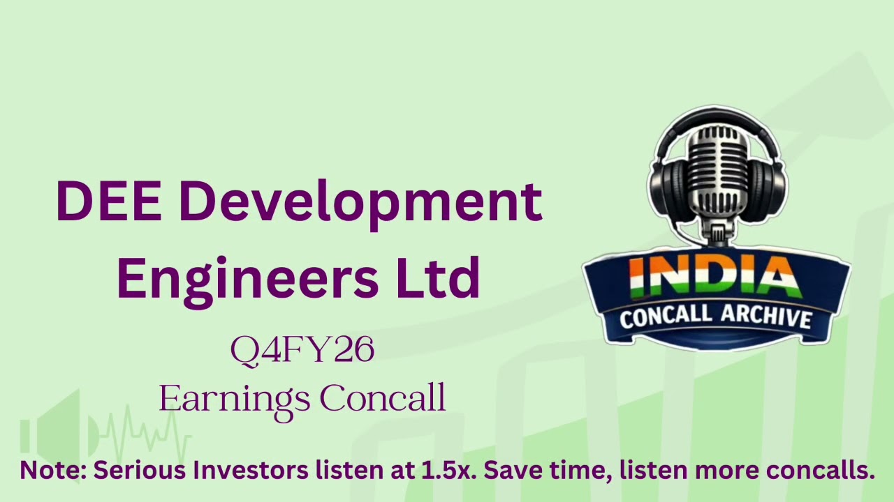 DEE Development Engineers Ltd | Q4FY26 Earnings Concall