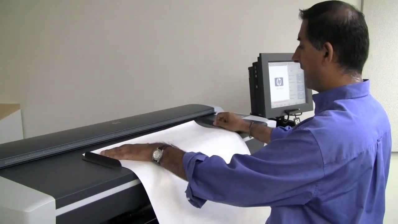 HP Designjet T1200 HD-MFP Network Set-Up and Scanning to a Network Drive