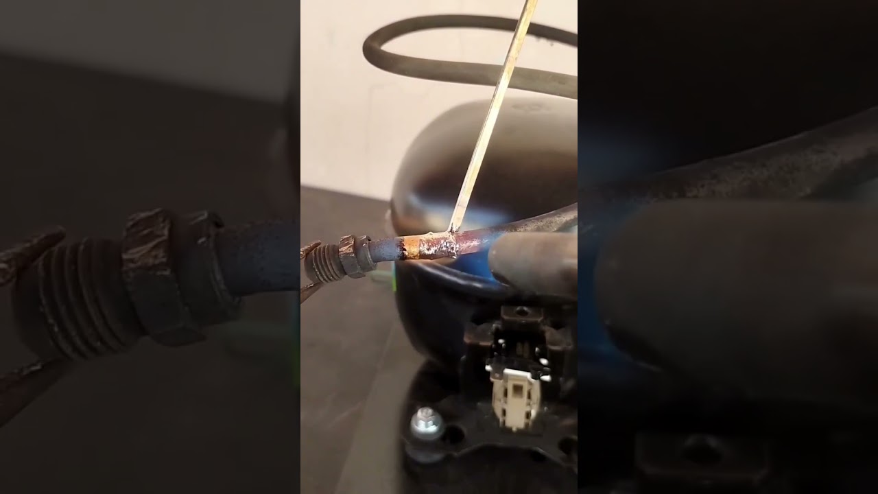 Como Hacer una Soldadura en Cobre #hvacvzla #365diasfrios #bycarlosrivas