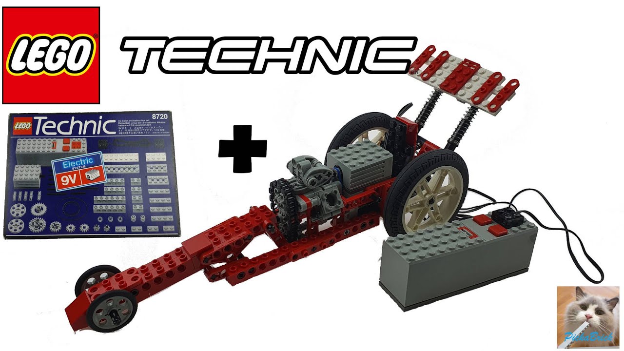 Lego Technic 8422 + 8720 Circuit Shock Racer /DRAGSTER released 1995 speed build + motorized
