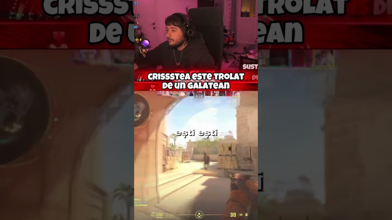 @crisssteax este trollat de un galatean nebun #crissstea #live #livestream #gaming #cs2 #romania