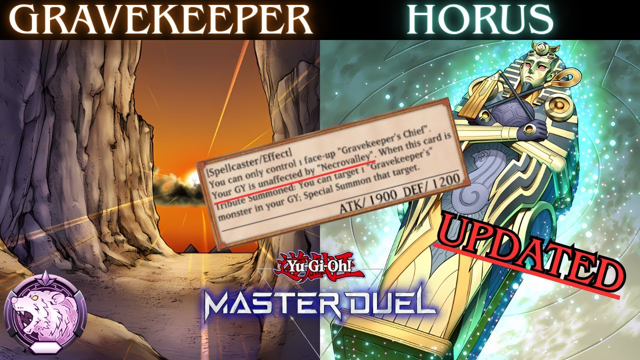 Anti-Meta! Gravekeeper Horus! Ranked Gameplay & Deck Profile [Yu-Gi-Oh! Master Duel]