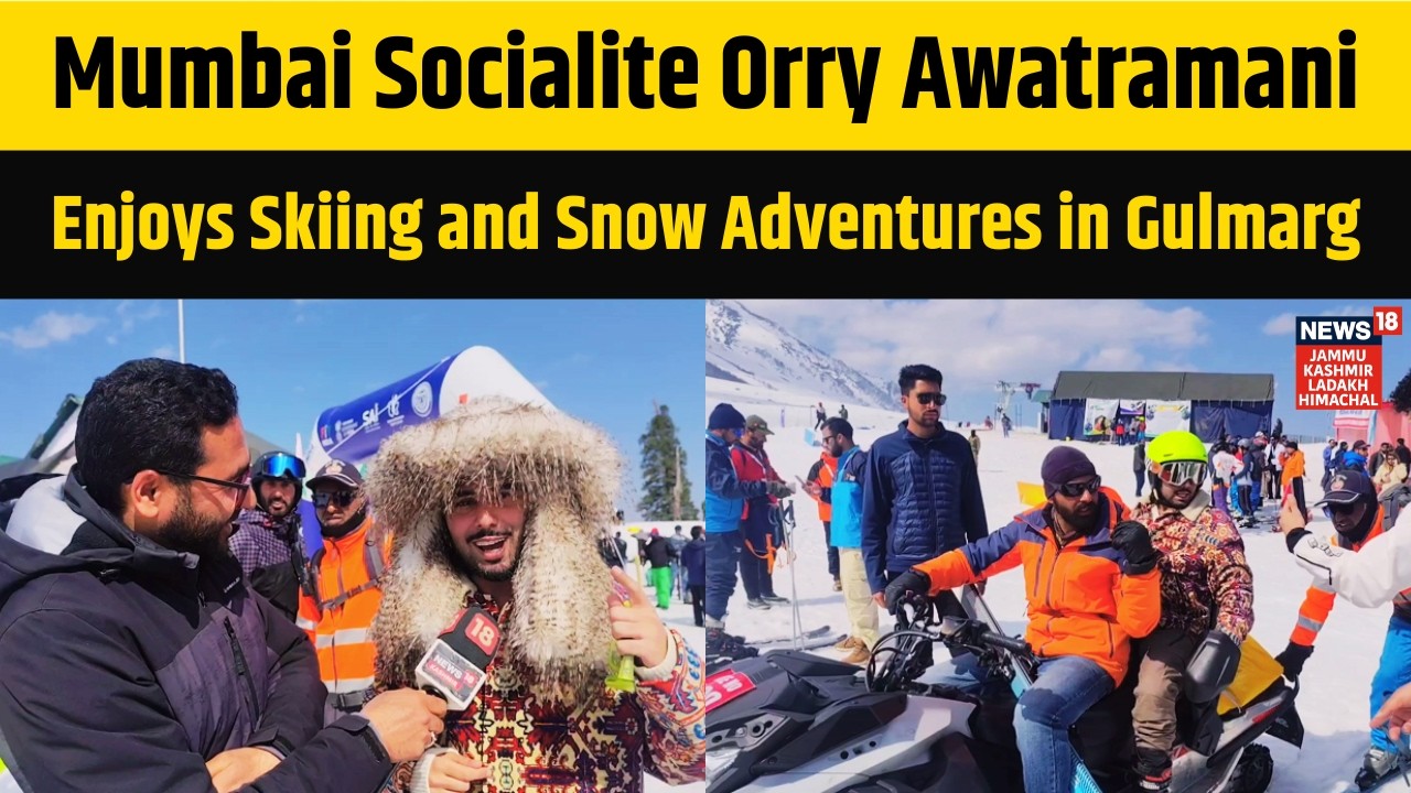 Mumbai Socialite Orry Awatramani Enjoys Skiing and Snow Adventures in Gulmarg | News18 JKLH | N18V
