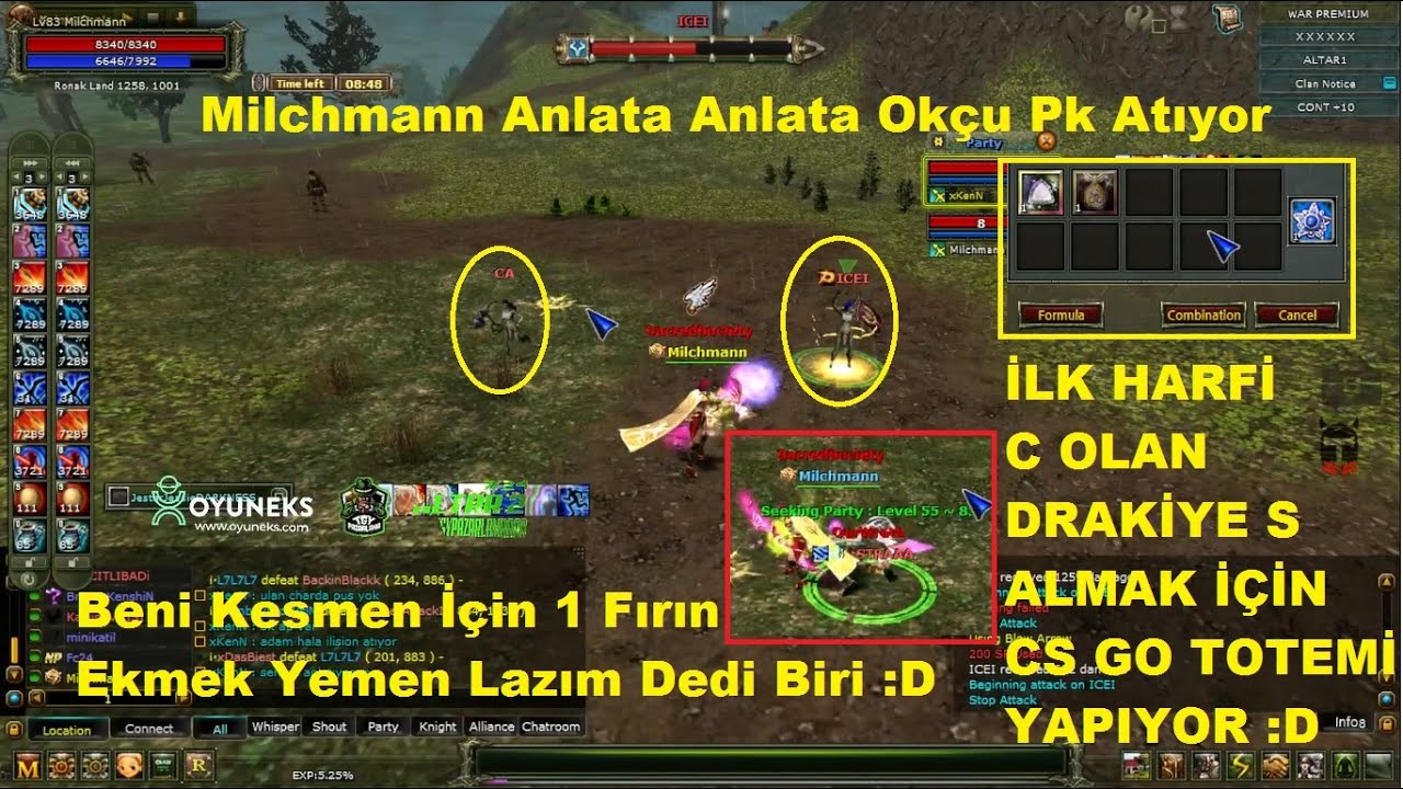 Milchmann | Ders Niteliğinde Anlata Anlata Pk Atıyor | C Draki' ye Ne Bassa İyi ? :D | Knight Online