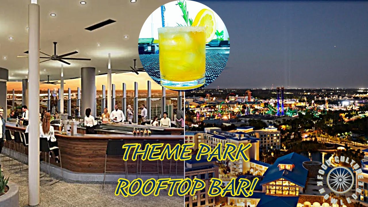 Drinks On The 17th FLOOR ROOF | Bar 17 Bistro Food Tour | Aventura Hotel | Universal Orlando