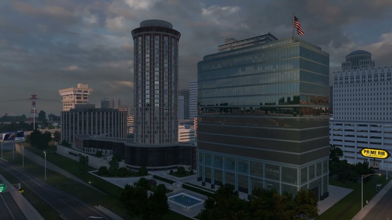 American Truck Simulator　セントルイス～ウォータールー 569mile