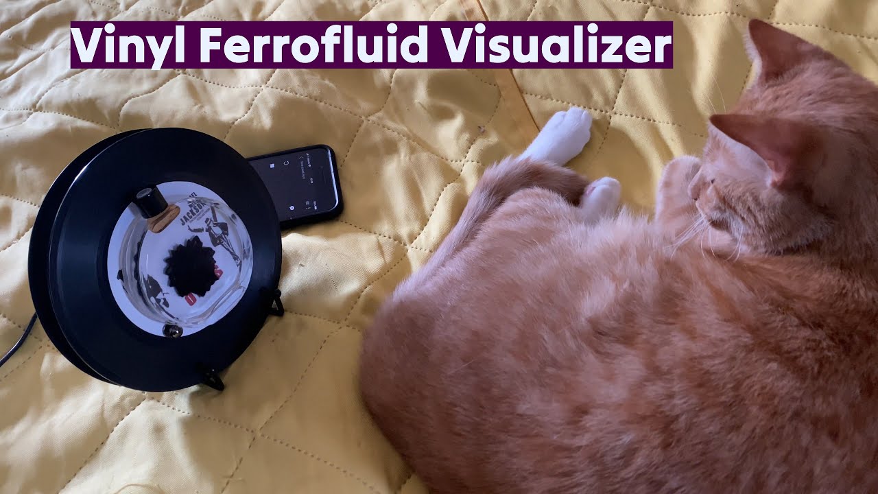 Vinyl Record Inspired Ferrofluid Visualizer ⭐ @gadgetify