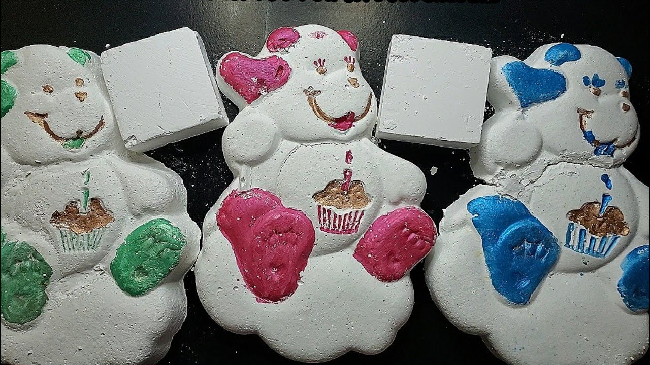 8 GIANT BEARS (8K SUBSCRIBERS APPRECIATION) -GYM CHALK CRUMBLE-ASMR