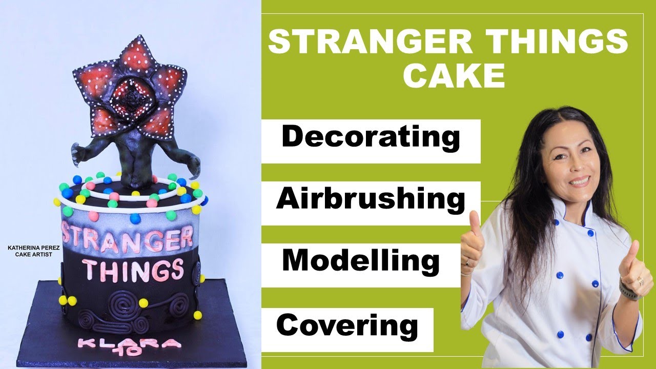 STRANGER THINGS BIRTHDAY CAKE - FULL TUTORIAL STEP BY STEP