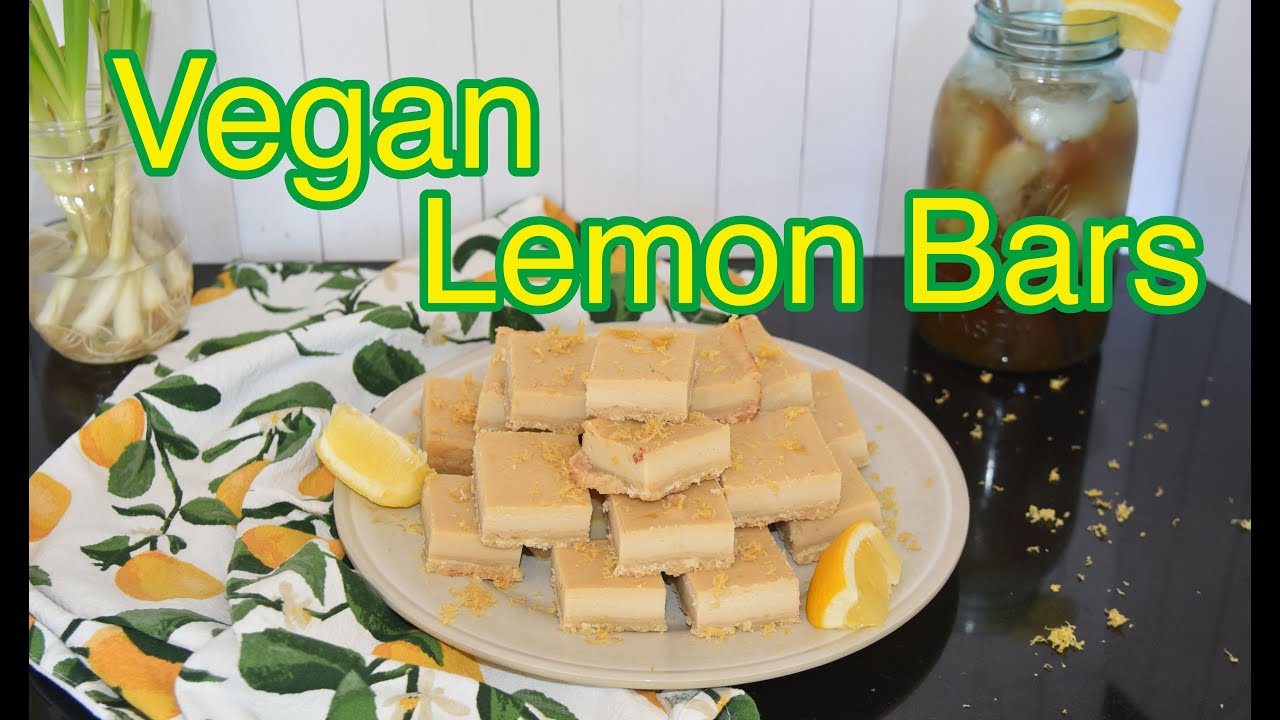VEGAN LEMON BARS | Spring Recipe