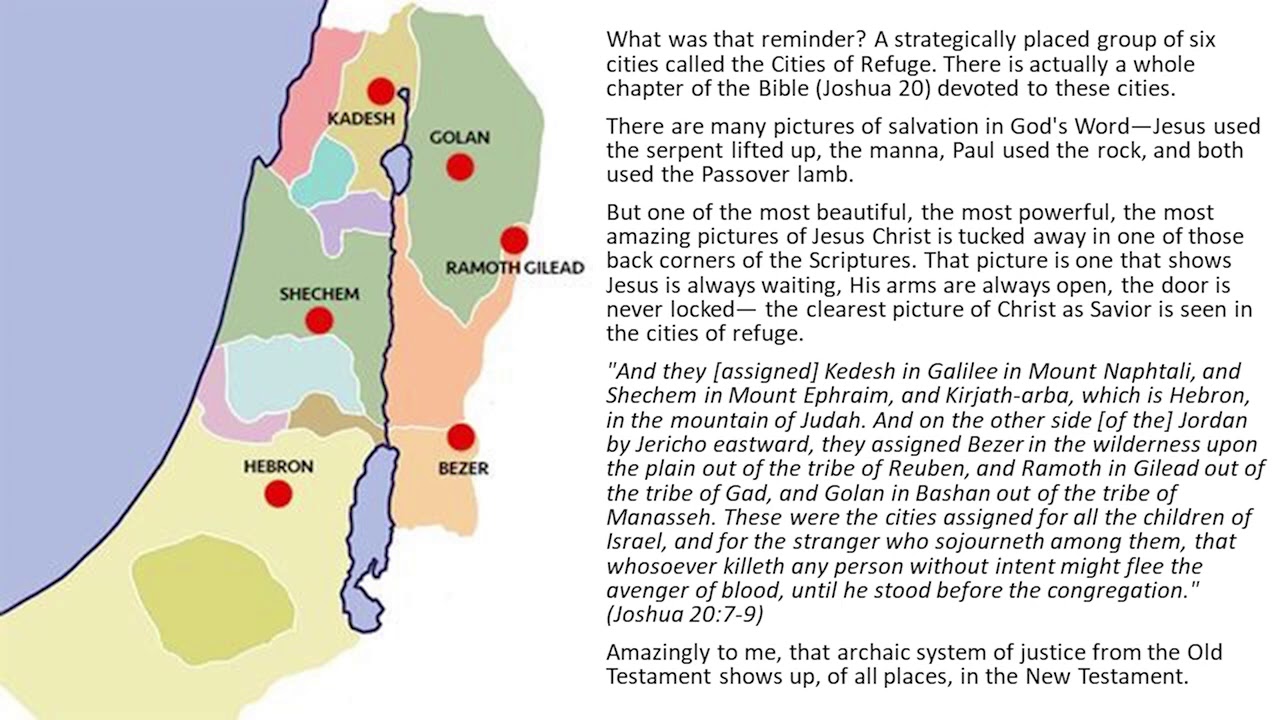 THE WONDERS OF JESUS ILLUSTRATED--Old Testament Cities of Refuge Are Pictures of Salvation In Christ