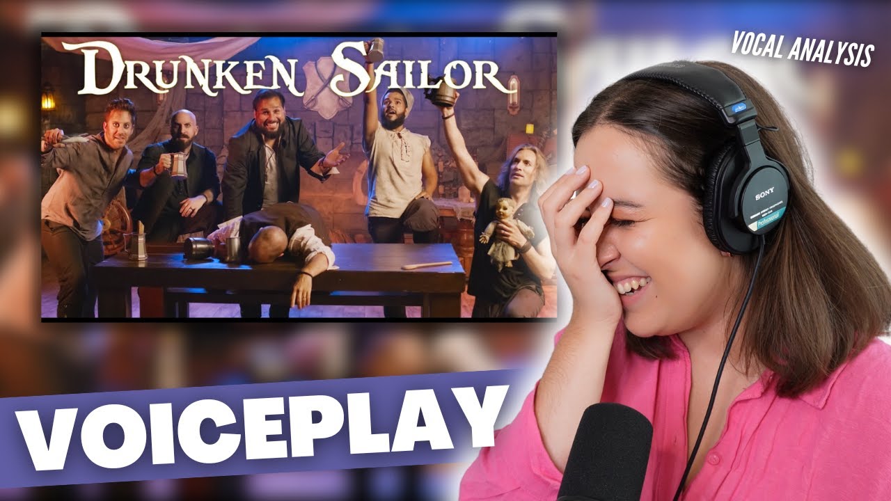 VOICEPLAY Drunken Sailor при участии Хосе Росарио-младшего | Реакция (и анализ) преподавателя вок...