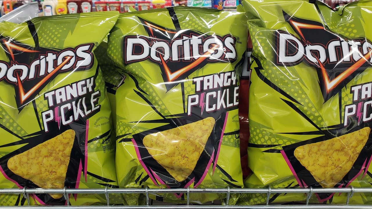 Doritos Tangy Pickle chip review!