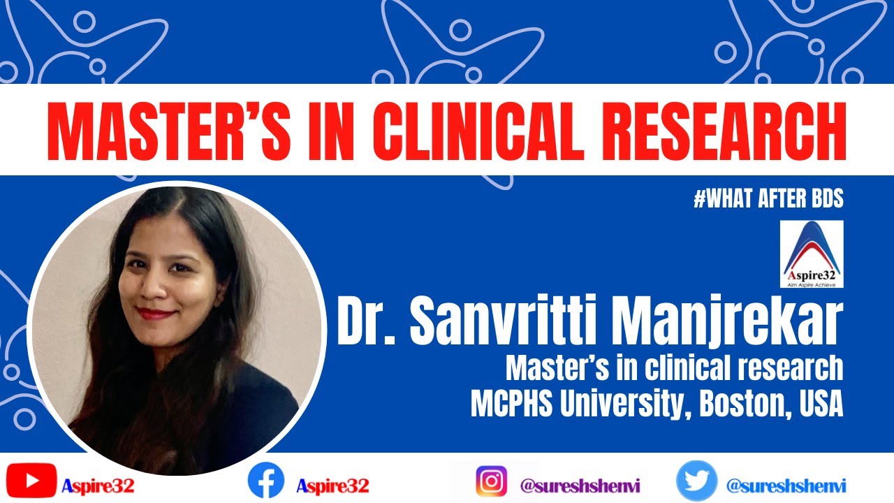Masters in Clinical Research in USA| What after BDS  | Aspire32