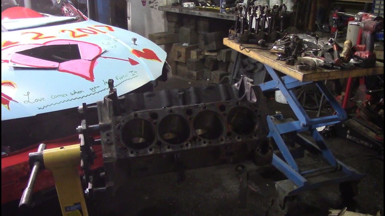 small block chevy rebuild for demolition derby use part 2