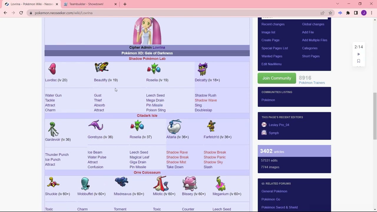 Gen 8 BDSP: Cipher Comes to Sinnoh? Cipher Admin Lovrina Teambuilder