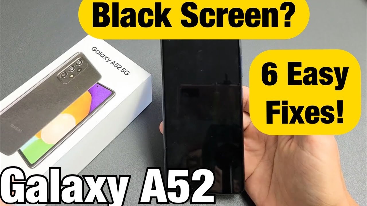 Galaxy A52: черный экран (экран не включается?) ИСПРАВЛЕНО!