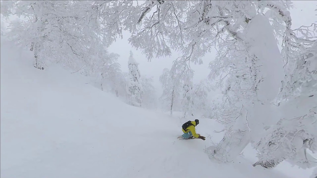 蔵王温泉スキー場パウダーセッション/zao onsen ski resort powder session 2021.02.09