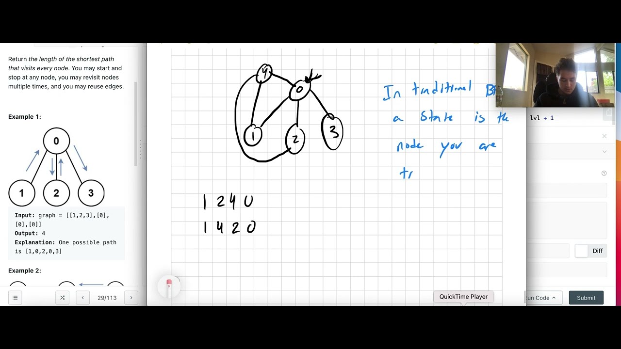 Leetcode 847. Shortest Path Visiting All Nodes