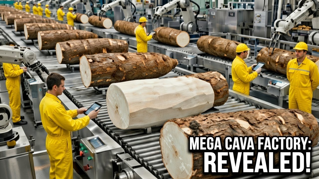 How Cassava Flour Is Made | Inside America's Largest Cassava Processing Plant (Full Process)