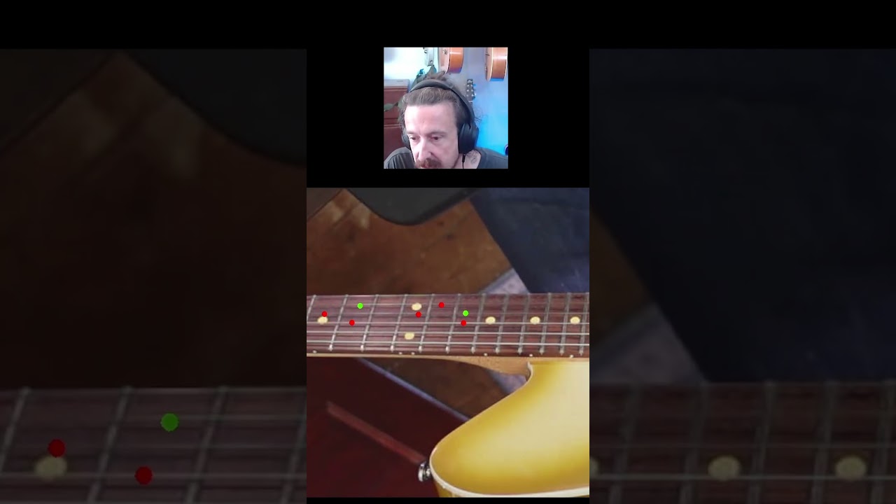 Relative Major and Minor Triad hack #guitar #guitareducation