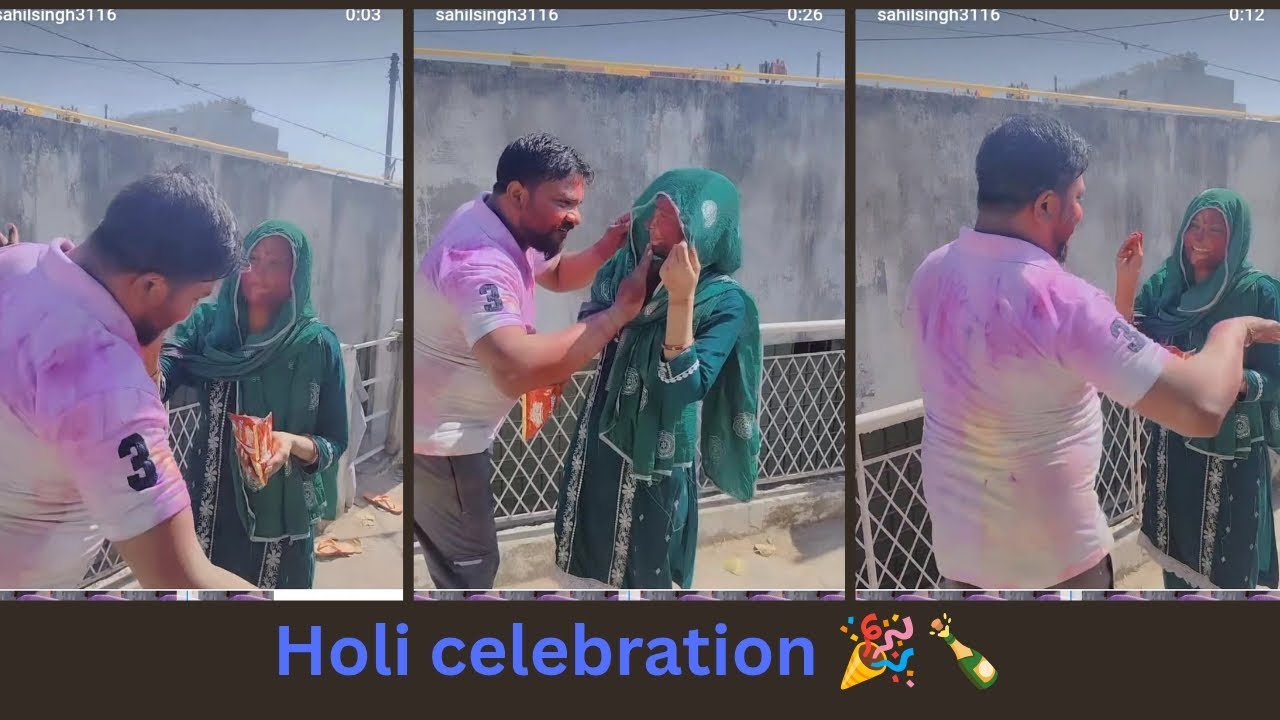 Holi pr sab ko gila kr diya 😂 || patel's ffamily || #youtubevlog #happyholi 