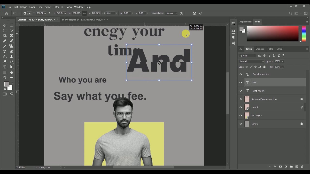 Trendy Creative Design 2022 in Photoshop cc- Typography &ndash; Creative