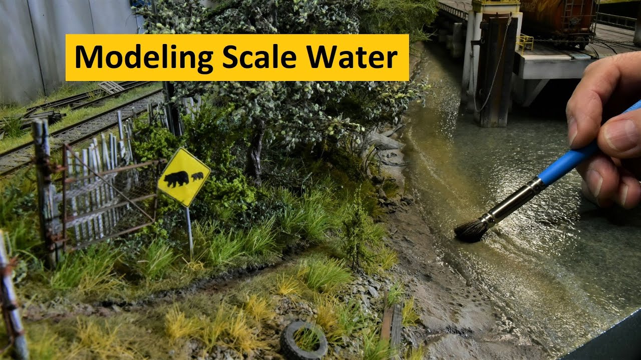 Modeling Low Tide Water Effects For The Model Railroad and Diorama | Boomer Diorama # 191