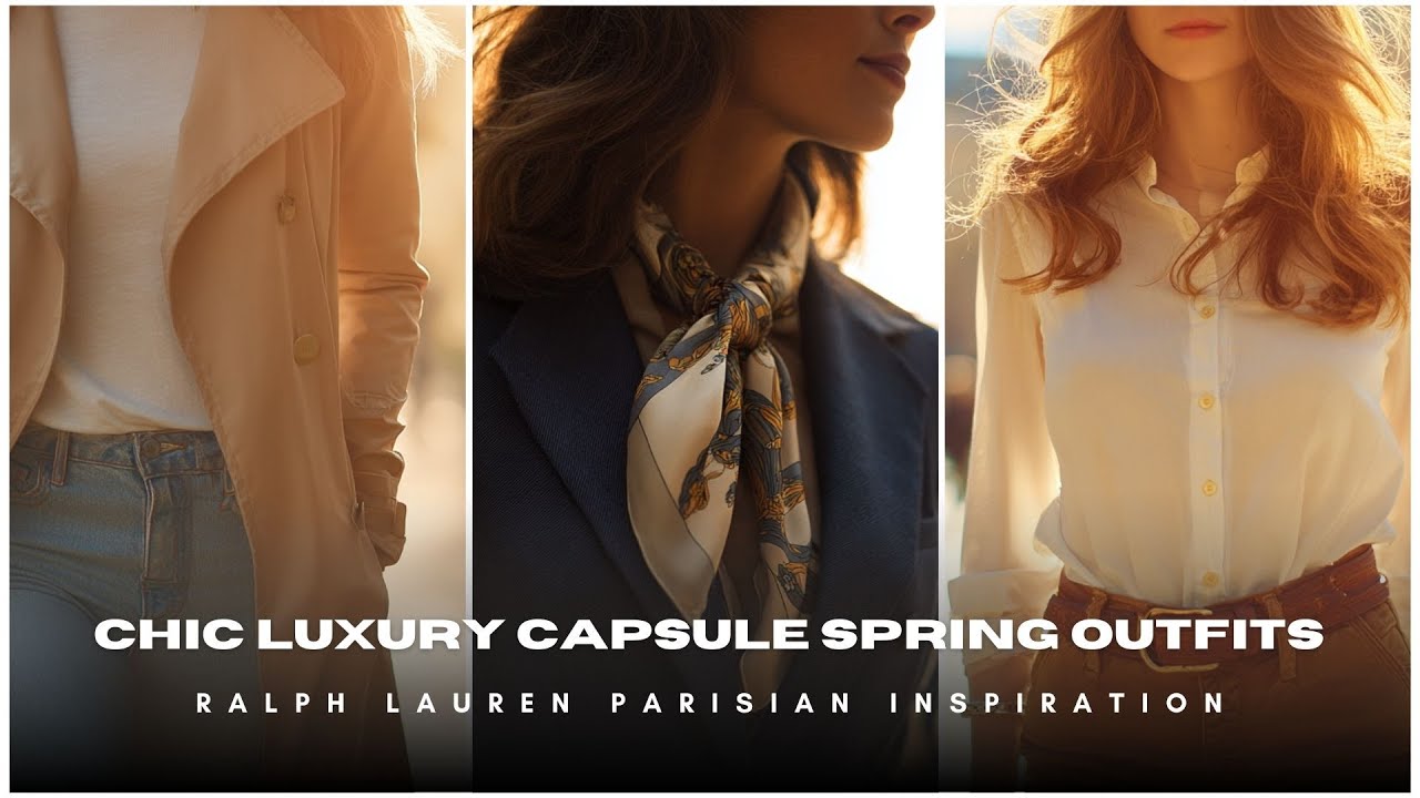 ✨ Chic Luxury Capsule Spring Outfits 👜 Ralph Lauren Parisian Inspiration