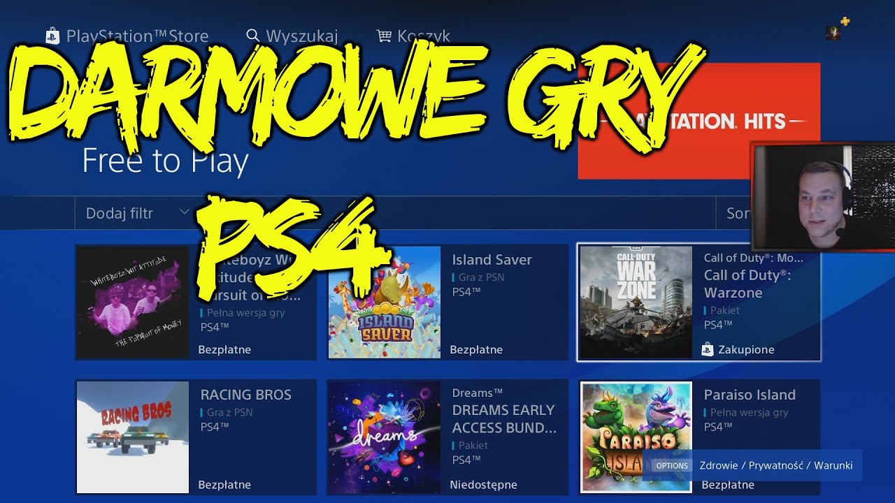 DARMOWE GRY PS4 PRZEGLĄD PS STORE