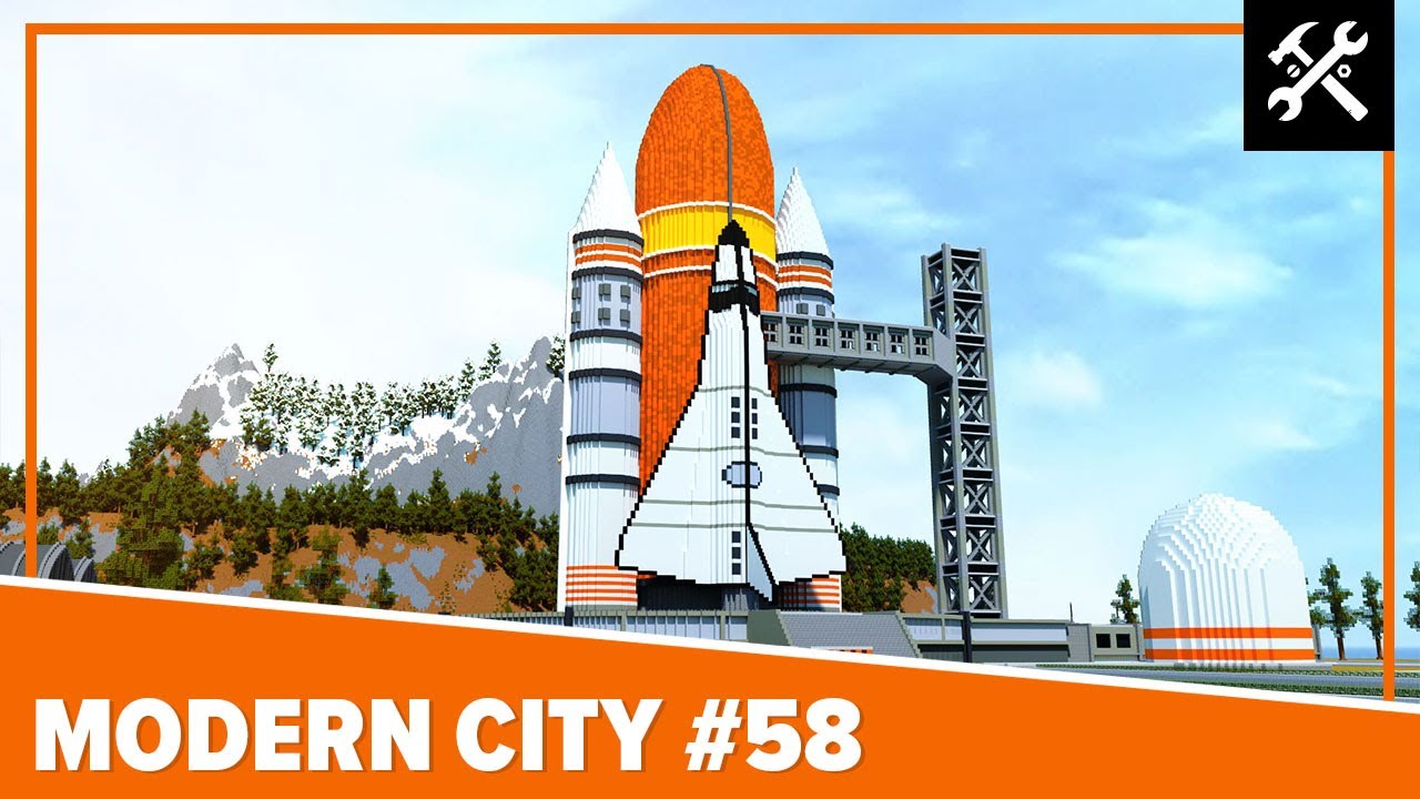 Modern City #58: Rocket Launch Site - Minecraft Timelapse
