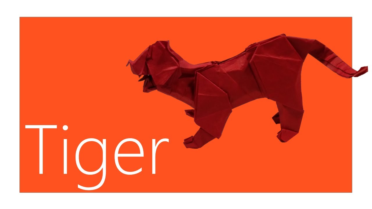 Tiger Origami Tutorial (Gen Hagiwara)
