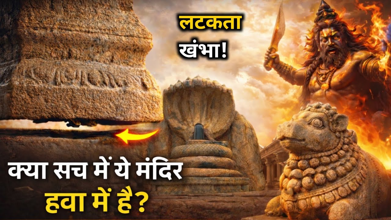 “लेपाक्षी वीरभद्र मंदिर का 500 साल पुराना रहस्य | लटकता खंभा चमत्कार | Lepakshi Temple Mystery”