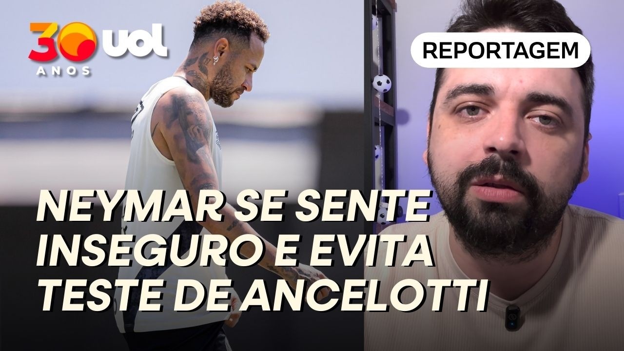 MUSETTI: NEYMAR SE SENTE INSEGURO E EVITA TESTE DE ANCELOTTI CONTRA O MIRASSOL