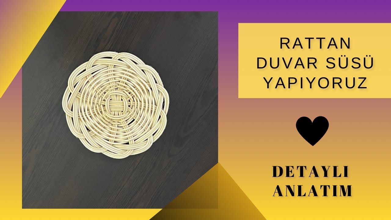 #Rattan Duvar Süsü Yapıyoruz(DETAYLI ANLATIM) #rattan #rattanduvarsüsü  #duvarsüsü #dekor
