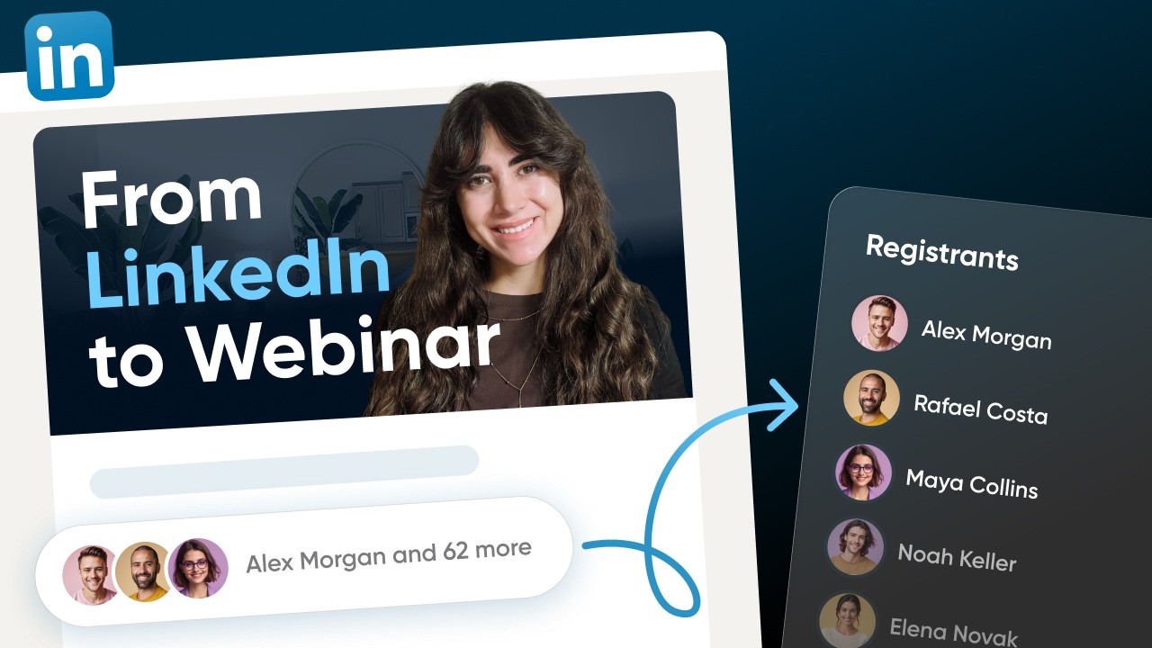 How to register people from a LinkedIn event to your webinar