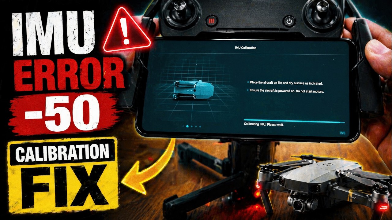 ► DJI mavic/phantom family IMU calibration error fix. (IMU calibration failed. Error code is -50).