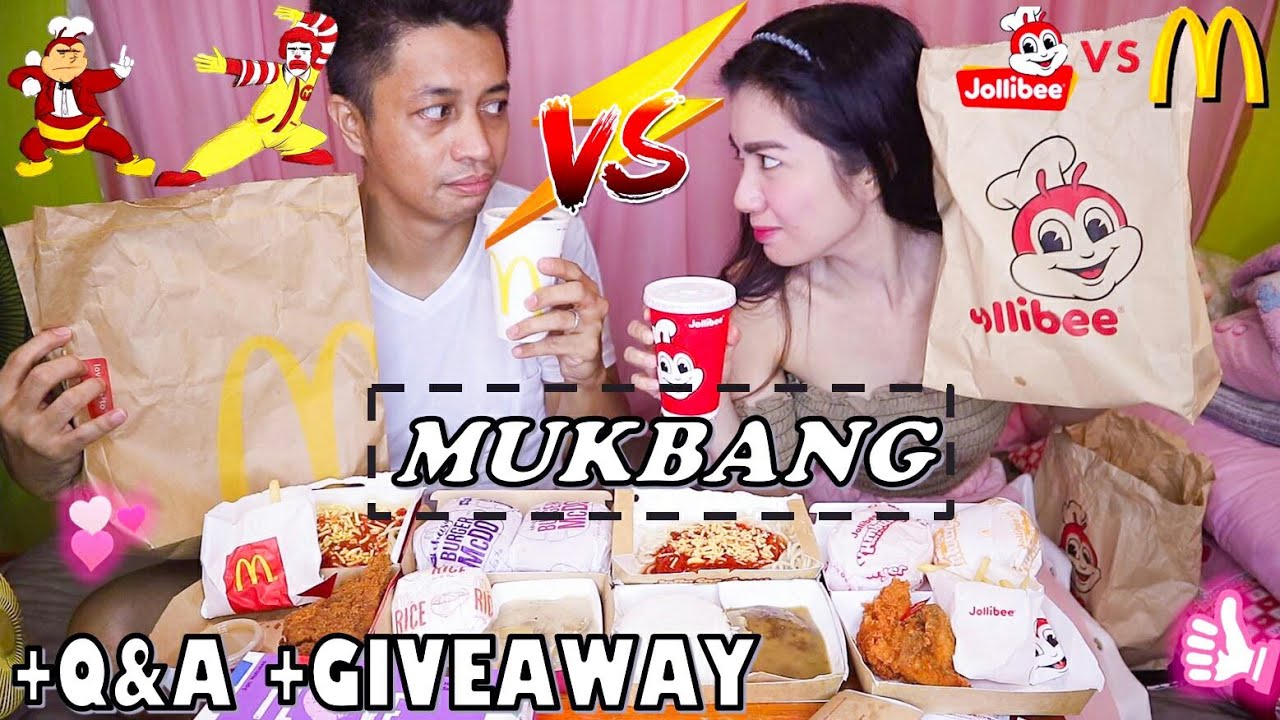 JOLLIBEE VS. MCDONALDS MUKBANG + Q&A + 20K SUBSCRIBERS GIVEAWAY (5 Winners)