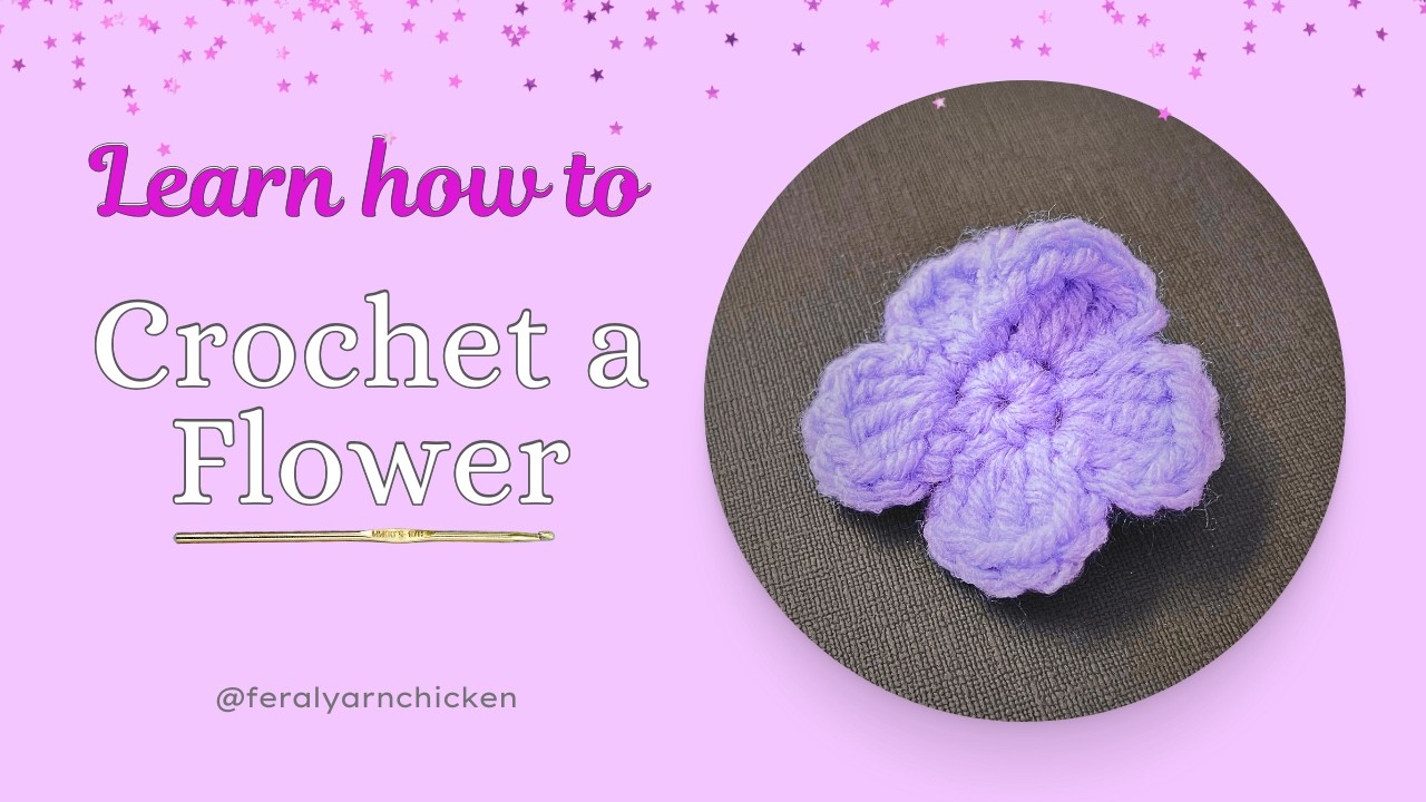 Crochet Flower Pattern | Fast Tutorial for Beginners